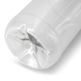 rPET bottles 500 ml clear/black lid - 198 pcs
