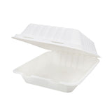 Bowl with lid Sugarcane 22x18.5x7 cm (200 pieces) [GB-DFC01316]