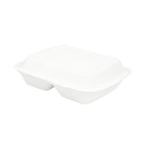 Menu Tray with Lid 2-Spoke Sugar Cane 25x20x7.5 cm (200 pieces) [GB-DFC01347]