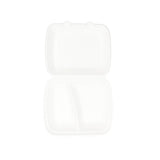 Menu Tray with Lid 2-Spoke Sugar Cane 25x20x7.5 cm (200 pieces) [GB-DFC01347]