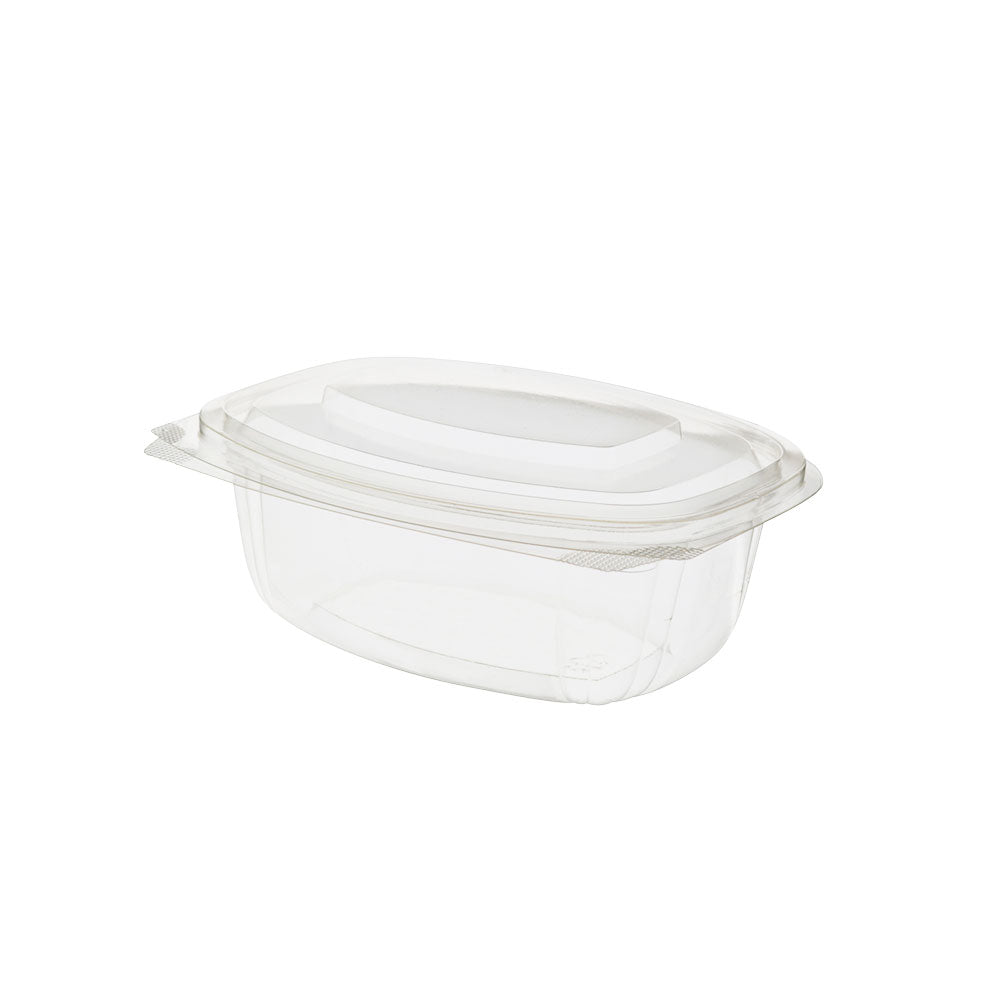 Deli bowls PLA 500 ml, hinged lid, rectangular (300 pieces) [GB-DFC01931]