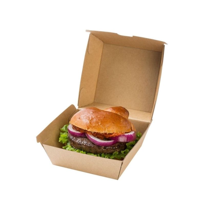 Take-away Box Brown, 16.8x15.4x9.8 cm, square (200 pieces) [GB-DFC04286]