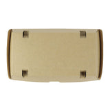 Take-away Boxes Cardboard with flap lid 24.8x13x7.5 cm Brown (200 pieces) [GB-DFC04325]