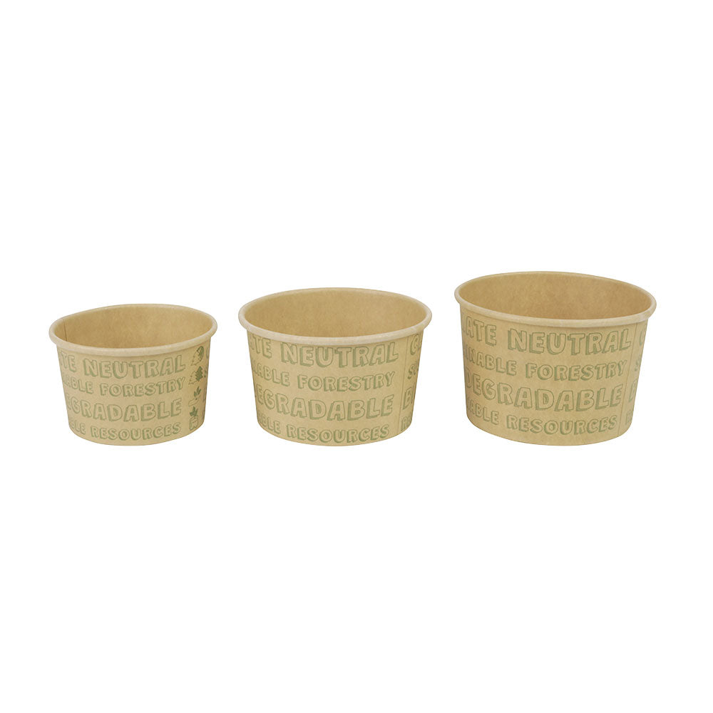 Ice cups Paper 150 ml unbleached, EcoUp (1000 pieces) [GB-DFC06990]