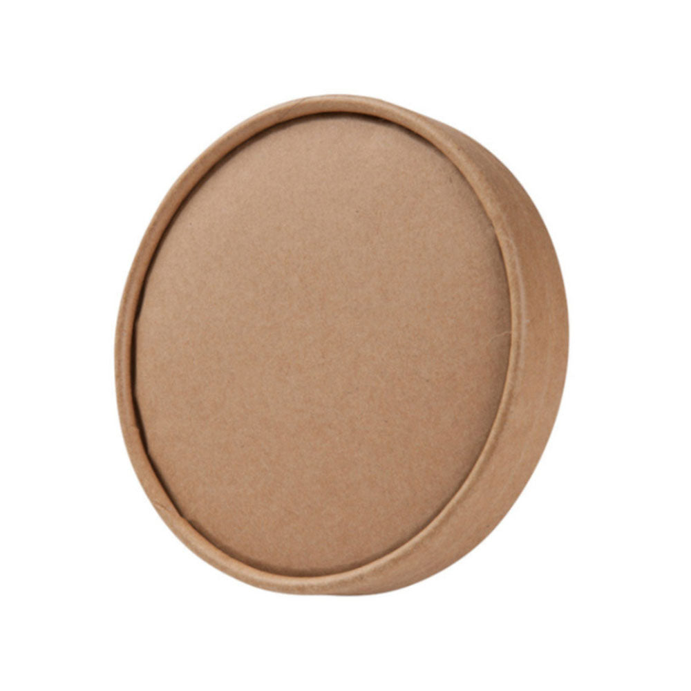 Lid Cardboard Ø 150 mm Brown, PLA coating (300 pieces) [GB