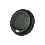 Lid CPLA Ø 90 mm Black Drinking hole 