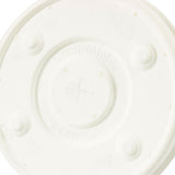 Flat Lid Paper Ø 90 mm White Straw Cross - 1000 pcs