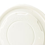 Flat Lid Paper Ø 115 mm White Closed - 500 pcs