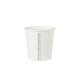 Cup cardboard 100 ml Ø 62 mm White - 1000 pcs