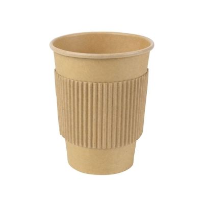 Cup sleeves Cardboard for 200 ml Paper Cup, Brown (1000 pieces) [GB-DHD04782]