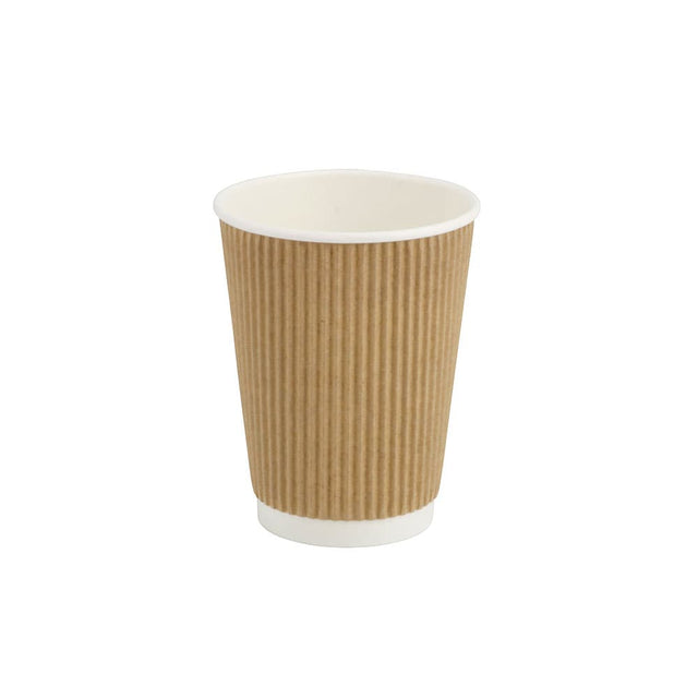 Fluted cup 300 ml Ø 90 mm Brown (500 pieces) [GB