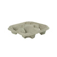 Quadruple cardboard cup holder unbleached 