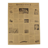 Greaseproof Paper brown 50x37.5 mm newspaper look - 1.000 pcs