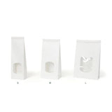 Bags Kraft White with Closure 9x4.5x26 cm (500 pieces) [GB-DRE02700]