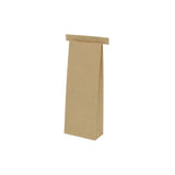 Kraft bags Brown 9x4.5x23.5 mm reclosable - 500 pcs