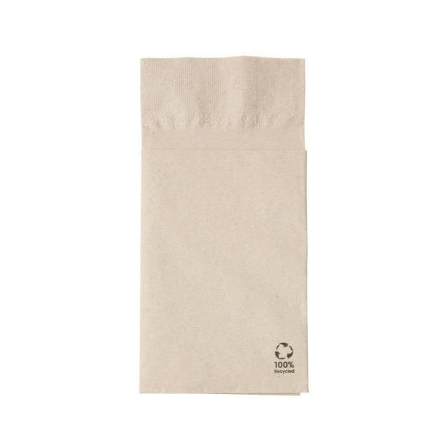 Cutlery napkins Paper Brown 10 x 19.5 cm, 2 layer (1000 pieces) [GB