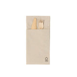 Cutlery napkins Paper Brown 10 x 19.5 cm, 2 layer (1000 pieces) [GB-DSE02803]