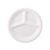 Menu board Sugarcane Ø 26 cm, 3 compartments, round (500 pieces) [GB-DTW01460]
