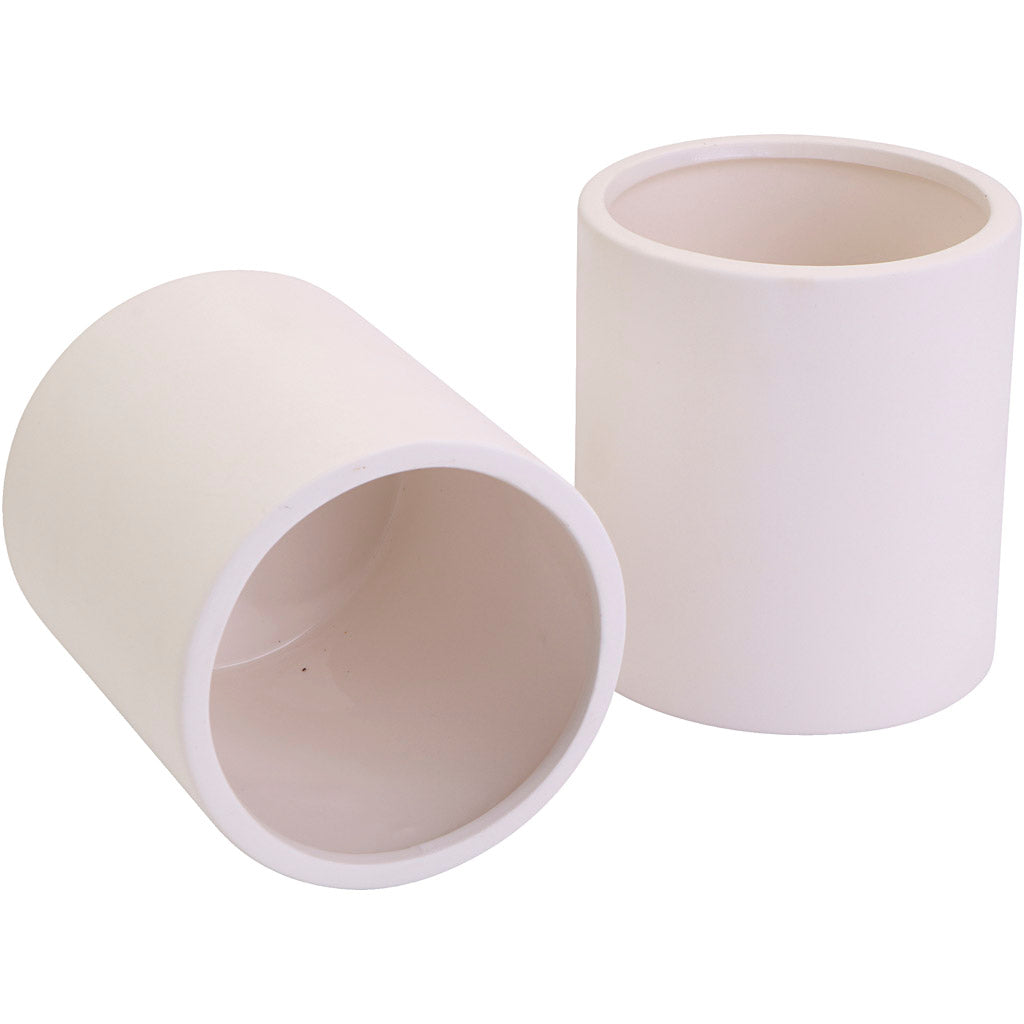 Ceramic jars, Dia. 9 cm, size 10 cm 