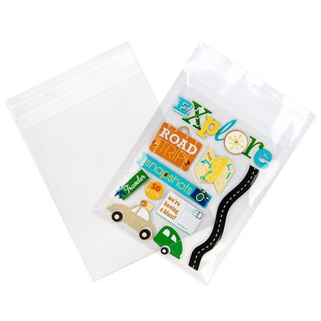 Eco Clear Envelopes 130x159mm Bioplastic 