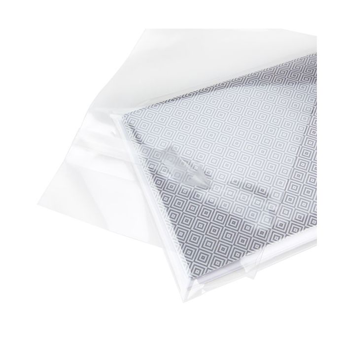 Eco-Friendly Bioplastic Clear Bags 127 x 152 mm Protective Closure - 100 pcs