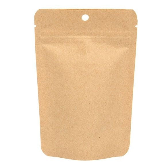 Eco Stand Up Pouches Kraft 57 grams 102x60x152mm - 100 pcs