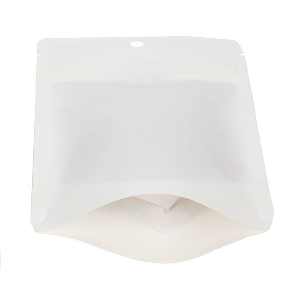 Eco Stand Up Pouches Kraft White 57 grams 102x60x152mm - 100 pcs