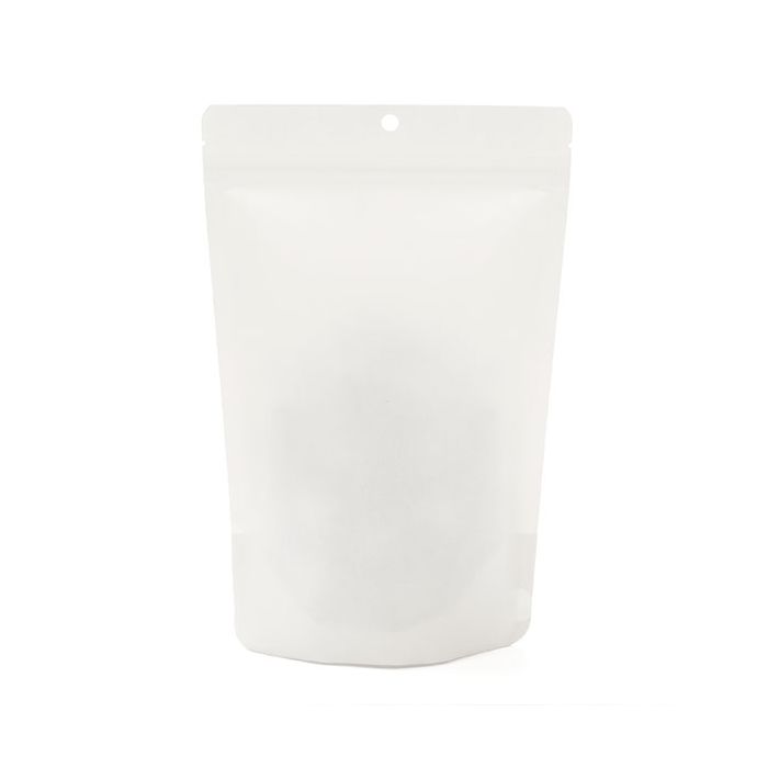 Eco Stand Up Pouches Kraft White 312 grams 149x89x232mm - 100 pcs