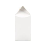 Kraft Gift Boxes with Window glossy White 9x9x21.5cm - 25 pcs
