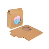 Kraft Gift Boxes with Circle Window 105x44x133 mm 