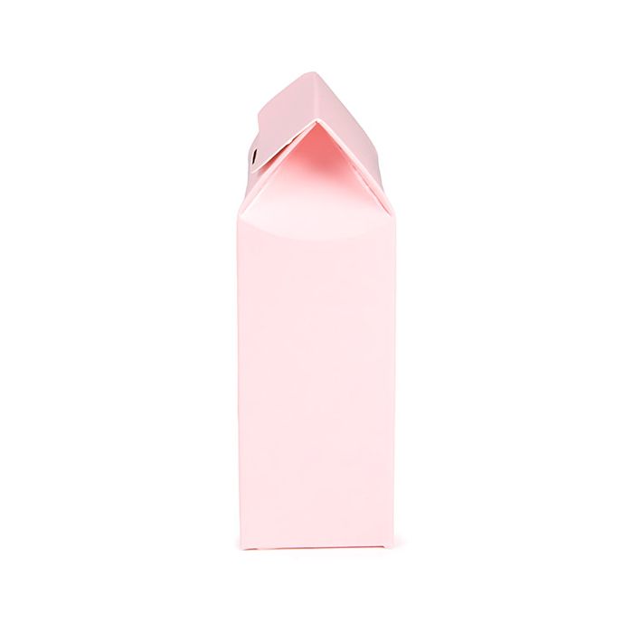 Kraft Gift Boxes Pink with Heart Window 105x44x133 mm - 25 pcs