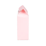 Kraft Gift Boxes Pink with Heart Window 105x44x133 mm - 25 pcs
