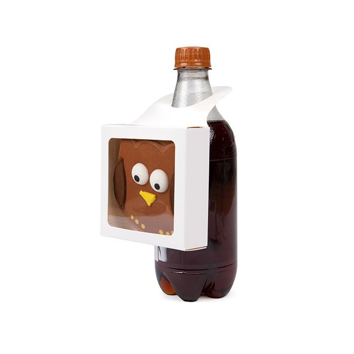 White Kraft Box With Window 92x29x92mm - 25 pcs