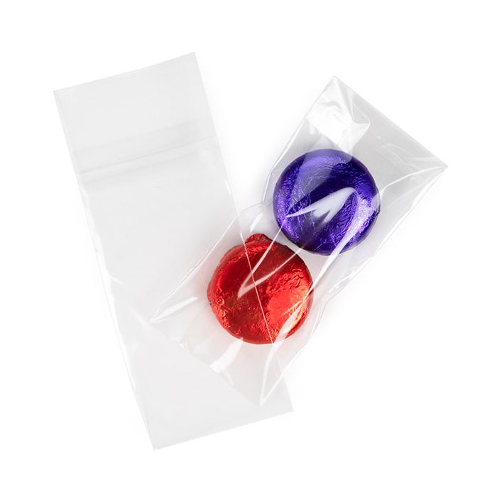 Eco Clear Envelopes 70x146 mm with Protective Closure - 100 pcs