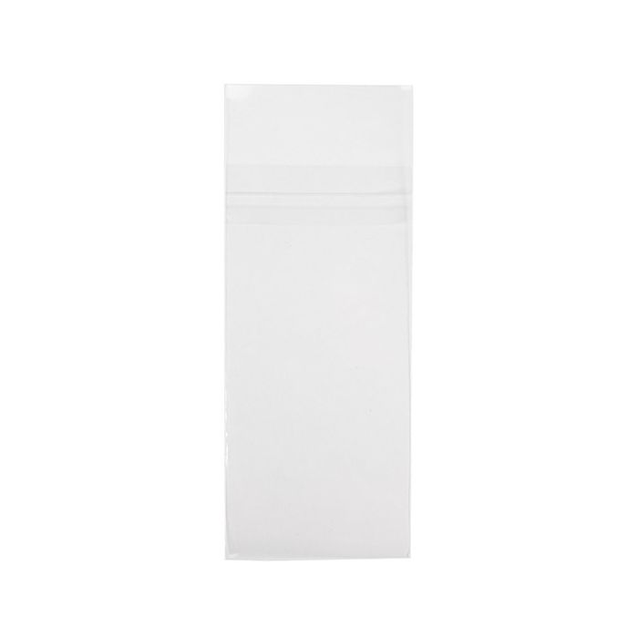 Eco Clear Envelopes 70x146 mm with Protective Closure - 100 pcs