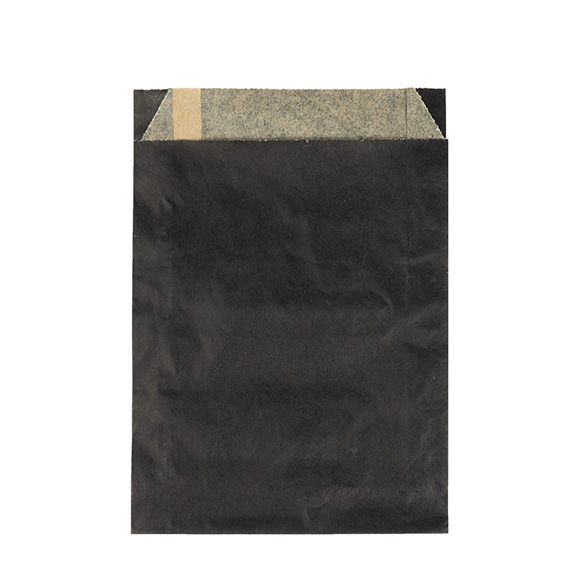 Black Grease Resistant Bags 12,1x2,9x17,1cm - 100 pcs