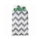 Paper Bags White with Grey Chevron Stripes 127x203 mm - 100 pieces
