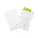 Paper Bags White with Grey Dandelions 127x203 mm - 100 pieces