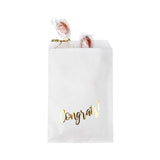 Paper Bags White with Gold Congrats 127x203 mm - 100 pieces