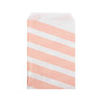 Paper Bags White with Pink Stripes 127x203 mm 