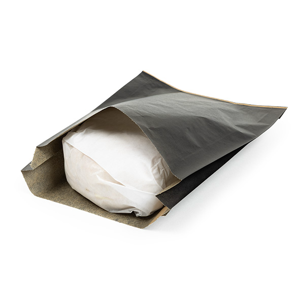 Black Grease Resistant Bags 17,1x2,7x22,9cm - 100 pcs