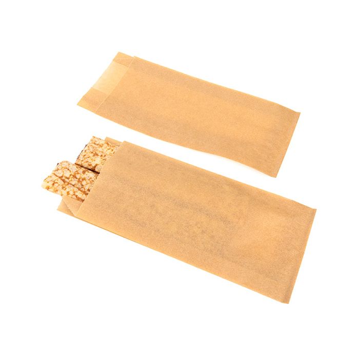 Greaseproof Bags Kraft 89x29x197mm - 100 pcs