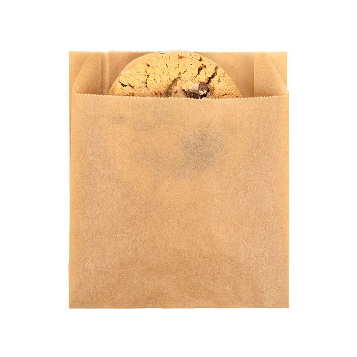 Greaseproof Bags Kraft 102x29x114mm 