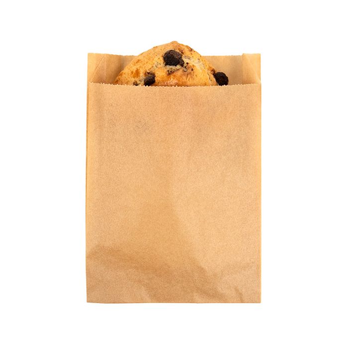 Greaseproof Bags Kraft 114x29x171mm 