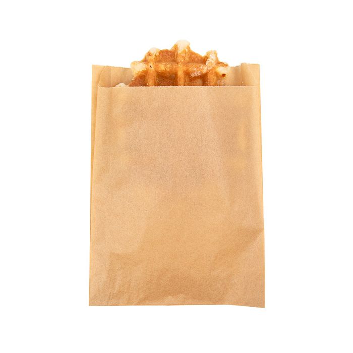 Greaseproof Bags Kraft 140x29x191mm 