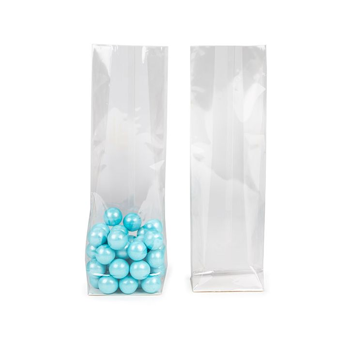 Eco-Friendly Home Compostable Block Bottom Bags w/ Paper Insert 89x57x305 mm - 100 pieces