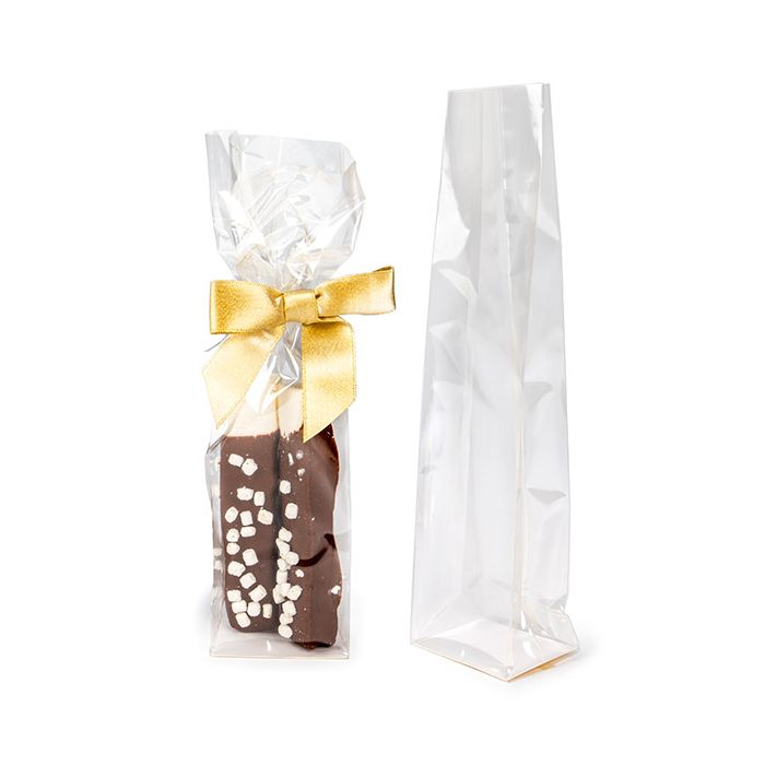 Eco-Friendly Home Compostable Block Bottom Bags w/ Paper Insert 67x48x260 mm - 100 pieces