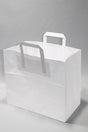 Eco Paper Shopping Bags White 260+120x350mm 