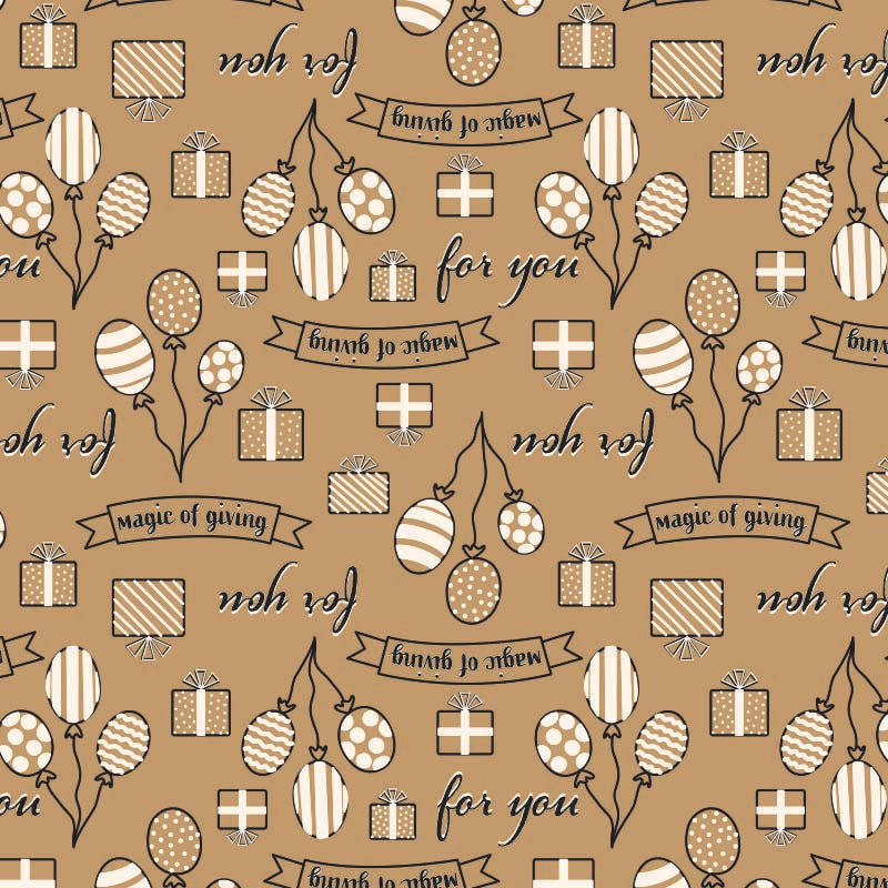 Brown kraft wrapping paper on a roll Gifts 50cm wide (1 pc.) [FP