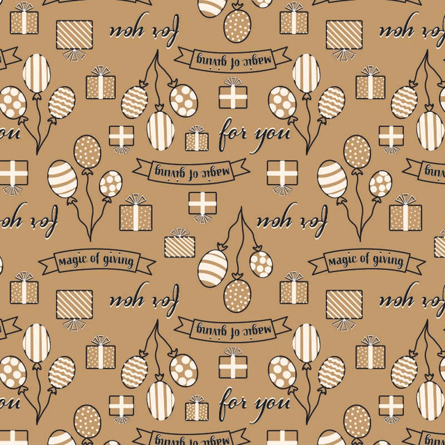 Brown kraft wrapping paper on a roll Gifts 50cm wide (1 pc.) [FP